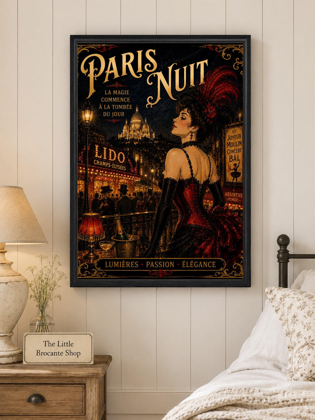 Paris Nuit Print in Bell Epoque Style - Exclusive French Print