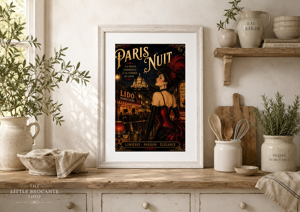 Paris Nuit Print in Bell Epoque Style - Exclusive French Print