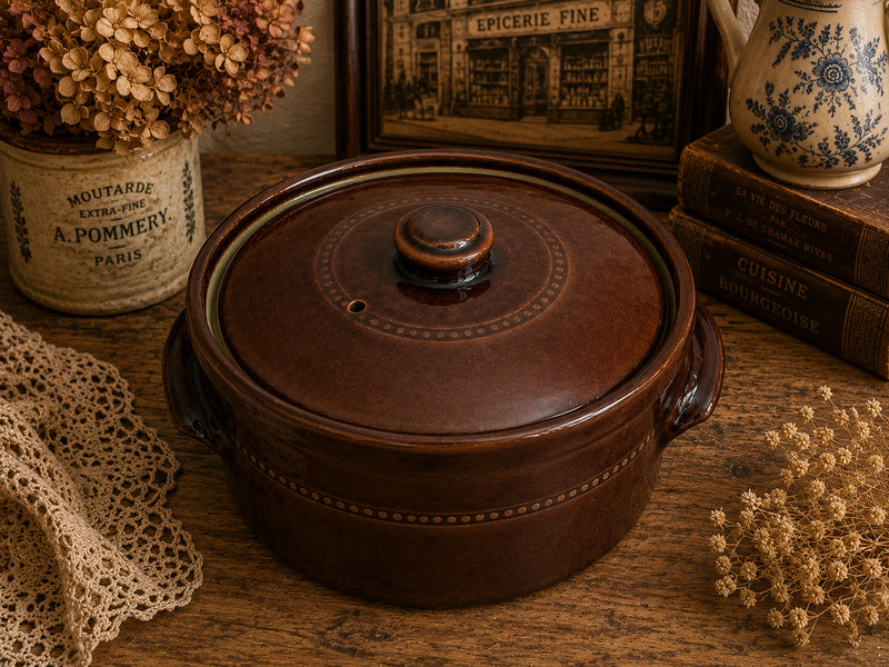 Vintage Pearsons of Chesterfield Stoneware Casserole Dish with Lid | Made in England