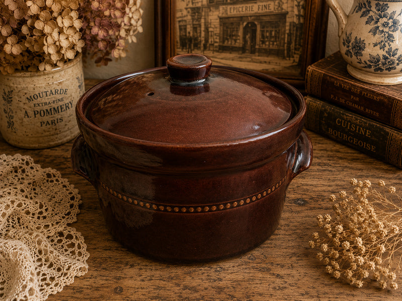 Vintage Pearsons of Chesterfield Stoneware Casserole Dish with Lid | Made in England