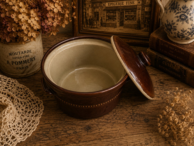 Vintage Pearsons of Chesterfield Stoneware Casserole Dish with Lid | Made in England