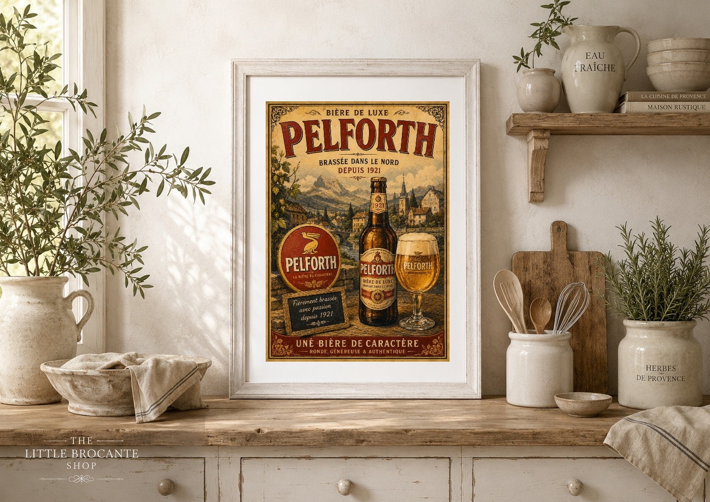 Pelforth Vintage French Beer Poster | French Brewery Wall Art Print | Available in A4, A3, A2, 50x70cm & A1
