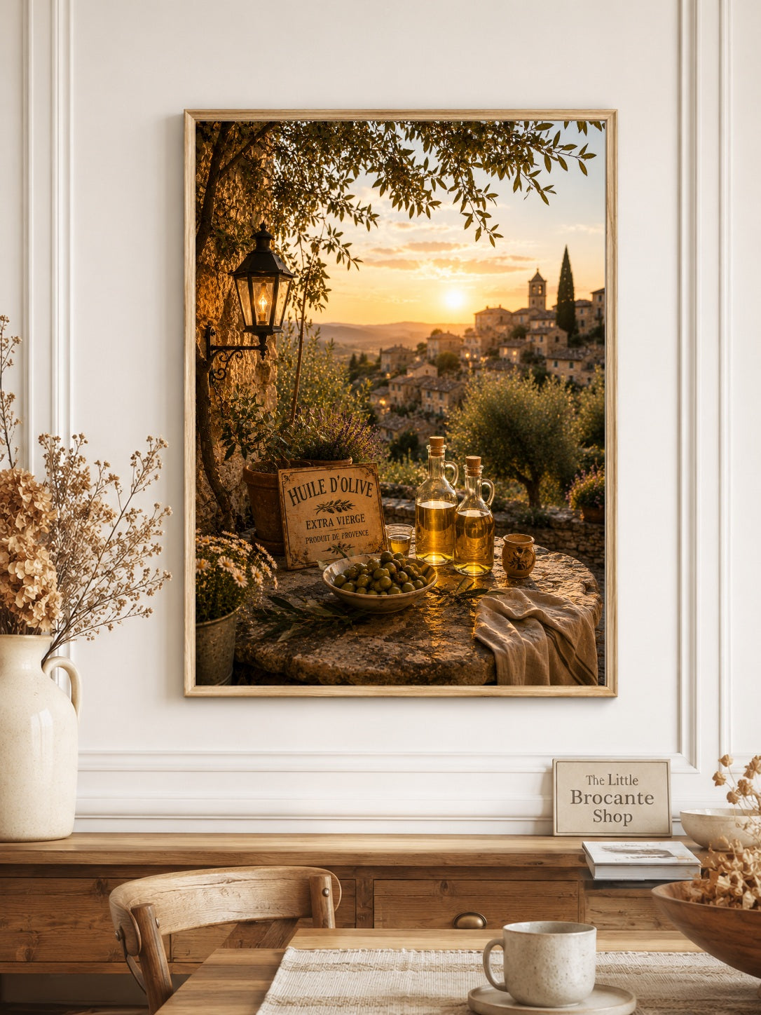 Huile d'Olive de Provence Print | French Olive Oil Wall Art | Rustic French Kitchen Decor | A5, A4, A3, A2 & A1