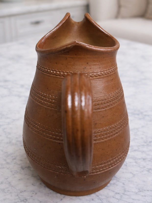 Vintage French Salt Glazed Jug / Pitcher - The Little Brocante Shop
