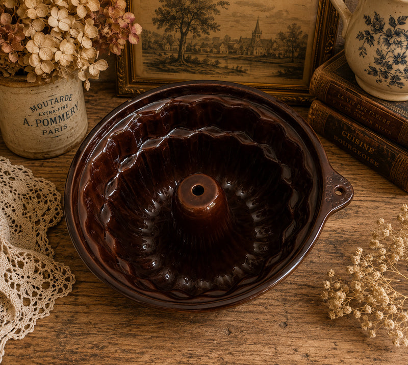 Vintage Scheurich West German Ceramic Bundt Cake Mould