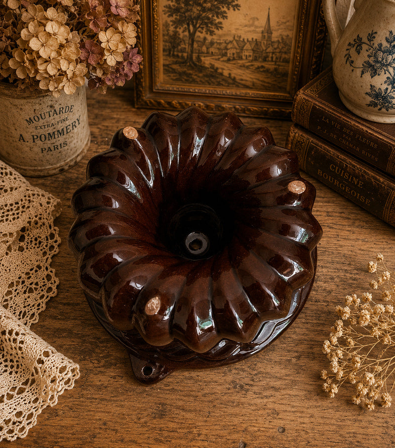Vintage Scheurich West German Ceramic Bundt Cake Mould