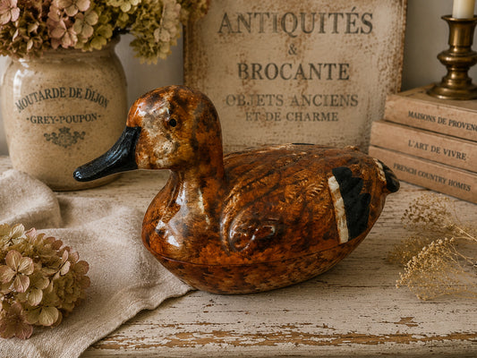 Vintage French Duck Terrine by Michel Caugant