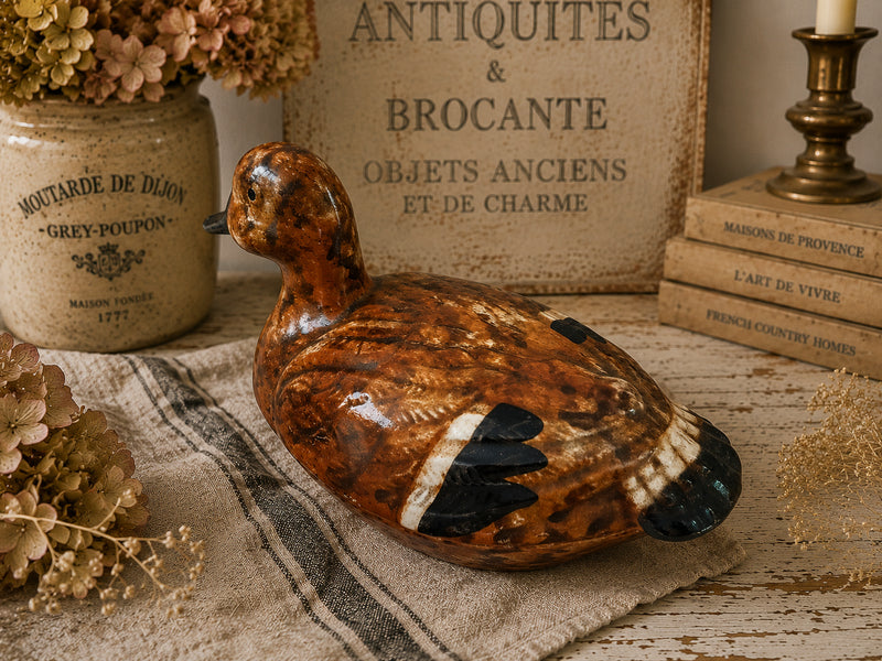 Vintage French Duck Terrine by Michel Caugant - The Little Brocante Shop