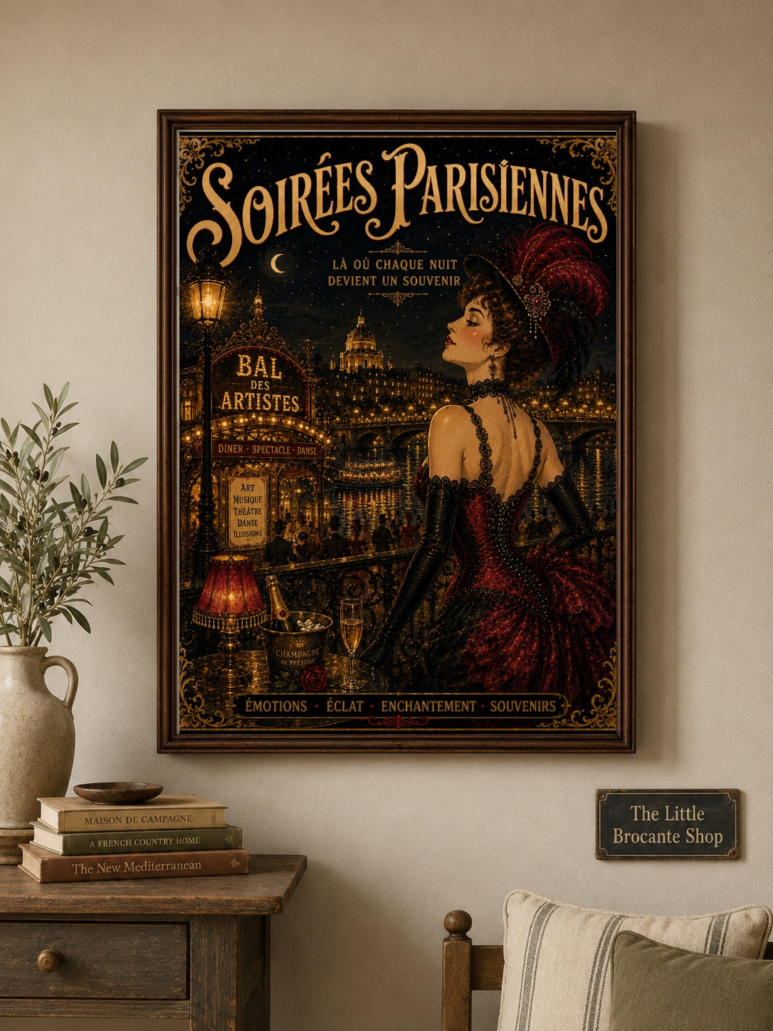 Soirees Parisiennes Print in Bell Epoque Style - Exclusive French Print