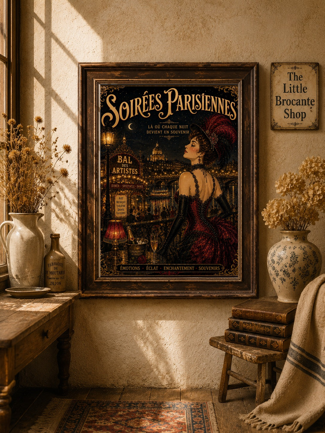 Soirees Parisiennes Print in Bell Epoque Style - Exclusive French Print