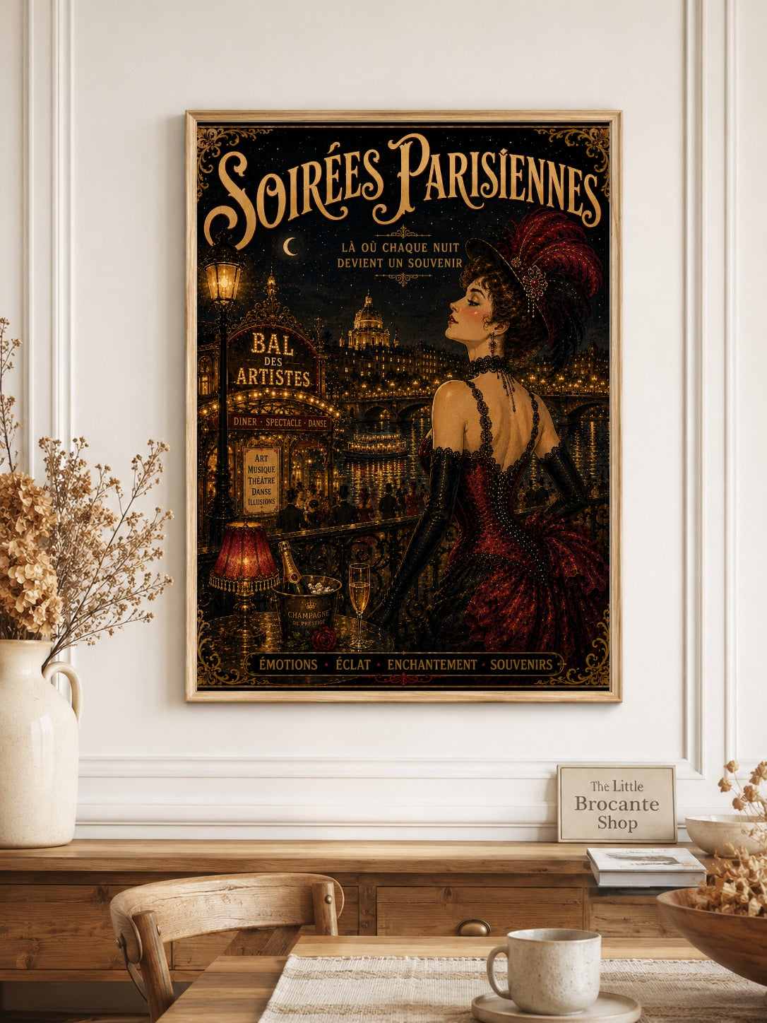 Soirees Parisiennes Print in Bell Epoque Style - Exclusive French Print