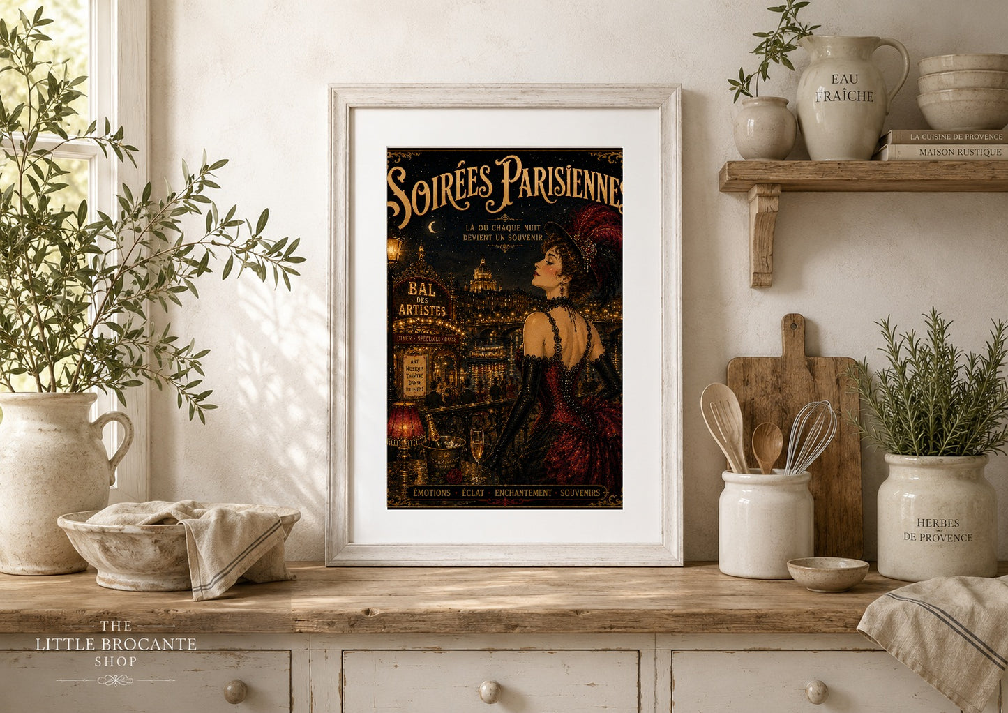 Soirees Parisiennes Print in Bell Epoque Style - Exclusive French Print