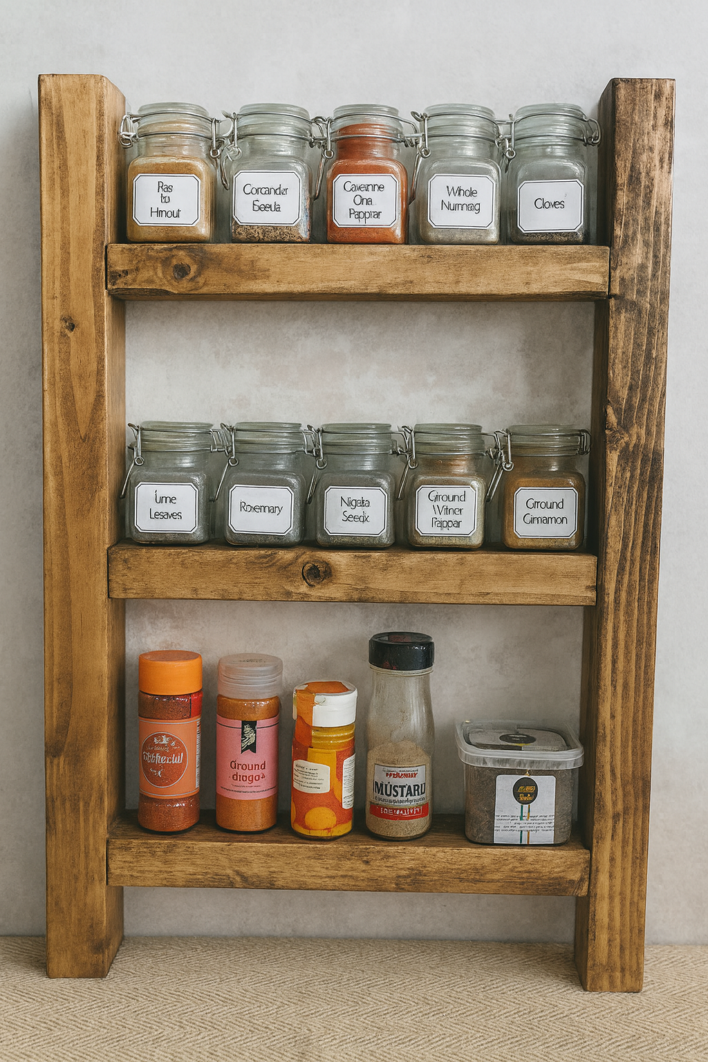 Rustic Wooden Decorative Ladder