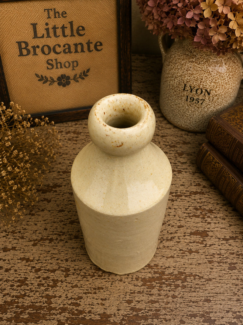 Victorian White Glazed Stoneware Bottle