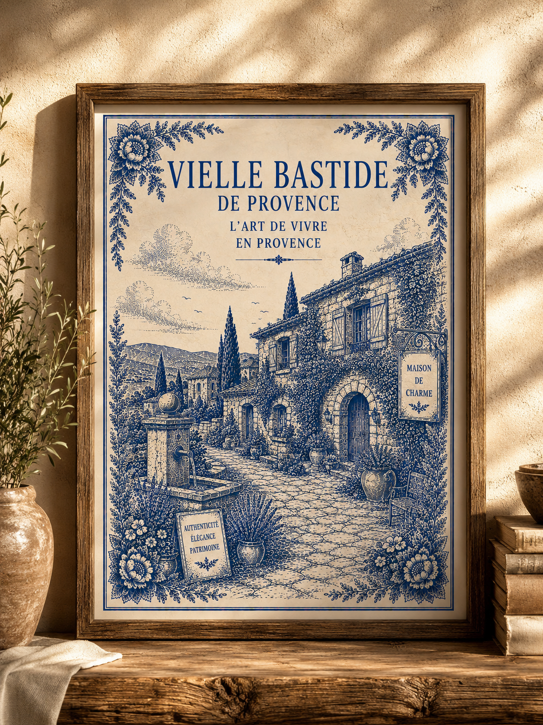 Vielle Bastide de Provence – Exclusive French Bastide Village Art Print