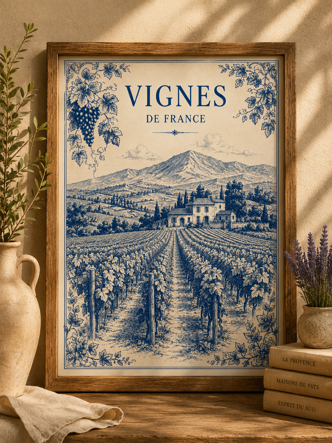 Vignes de Provence – Exclusive French Wine Vineyards Art Print