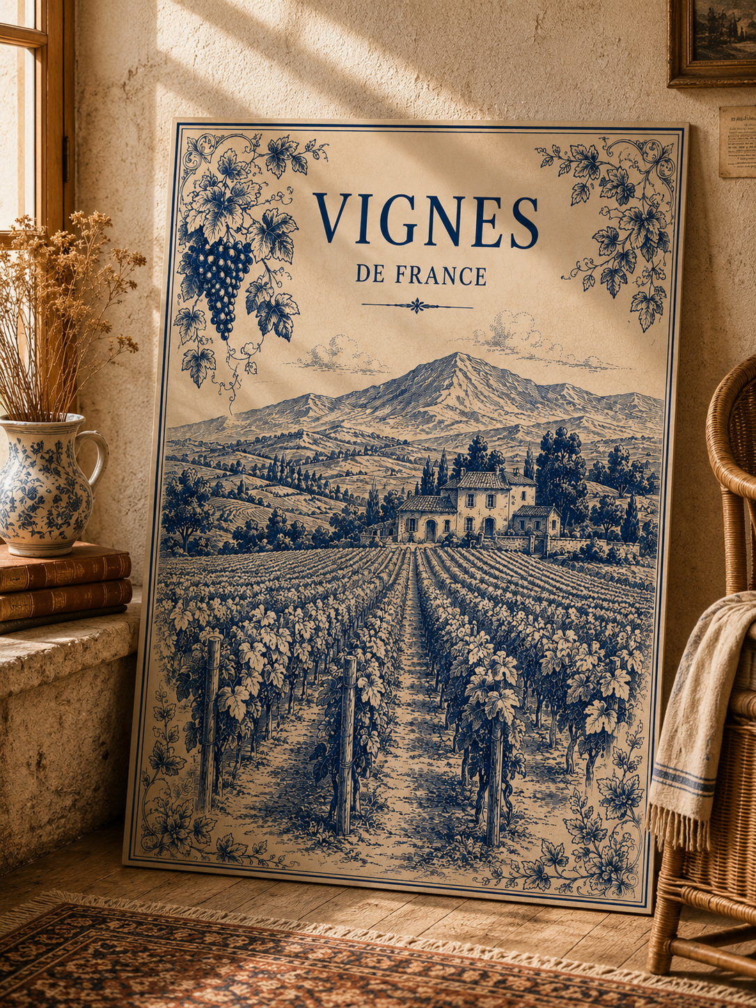Vignes de Provence – Exclusive French Wine Vineyards Art Print