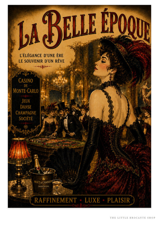 La Belle Époque Monte-Carlo Casino Print – Framed Print