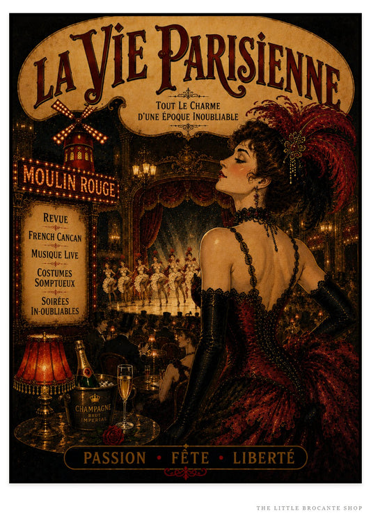 La Vie Parisienne Paris Nightlife Print | Belle Époque Wall Art – Framed Art Print
