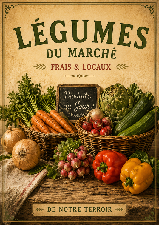 Légumes du Marché – Vintage French Vegetable Market, French Country
Provence
Rustic Farmhouse
Brocante
Cottagecore
Mediterranean
Country Kitchen
Rustic Chic
Vintage European
Traditional
French Provincial
Shabby Chic
Old World
Continental wall artwork.