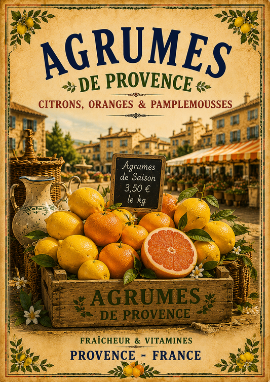 Agrumes de Provence – Vintage French Citrus Market, French Country
Provence
Rustic Farmhouse
Brocante
Cottagecore
Vintage European
Mediterranean
Country Kitchen
Rustic Chic
Traditional
Classic French
Shabby Chic
Old World
Continental wall artwork.