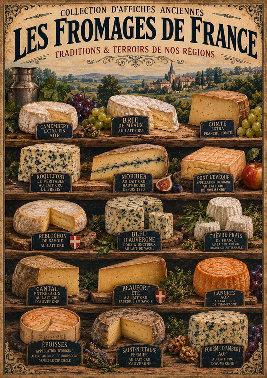 Les Fromages de France | Vintage French Cheese Collection Print, French Country
Rustic Farmhouse
Cottage Kitchen
Provincial French
Vintage Kitchen
Traditional
Country House
European Rustic
Bistro Style
Contemporary Country
Heritage Interiors wall artwork.