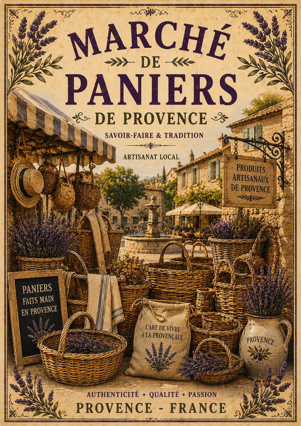 Marché de Paniers de Provence – Vintage French Basket Market, French Country
Provence
Rustic Farmhouse
Brocante
Cottagecore
French Provincial
Vintage European
Rustic Chic
Mediterranean
Country Cottage
Traditional
Natural Living wall artwork.