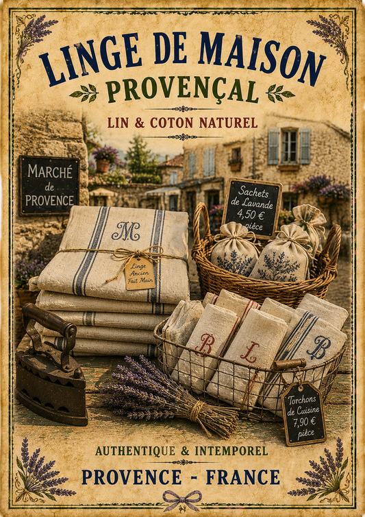 Linge de Maison Provençal – Vintage French Linen Market, French Country
Provence
Rustic Farmhouse
Brocante
Cottagecore
French Provincial
Country Cottage
Rustic Chic
Vintage European
Traditional
Shabby Chic
Old World
Continental
Timeless Country Style wall artwork.