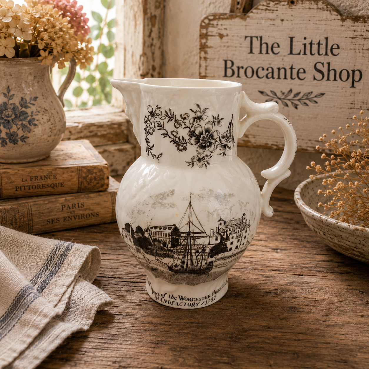 Royal Worcester Bicentenary Commemorative Jug 1951 | Limited Anniversary Cream Jug | English Porcelain Collector's Piece photograph 1