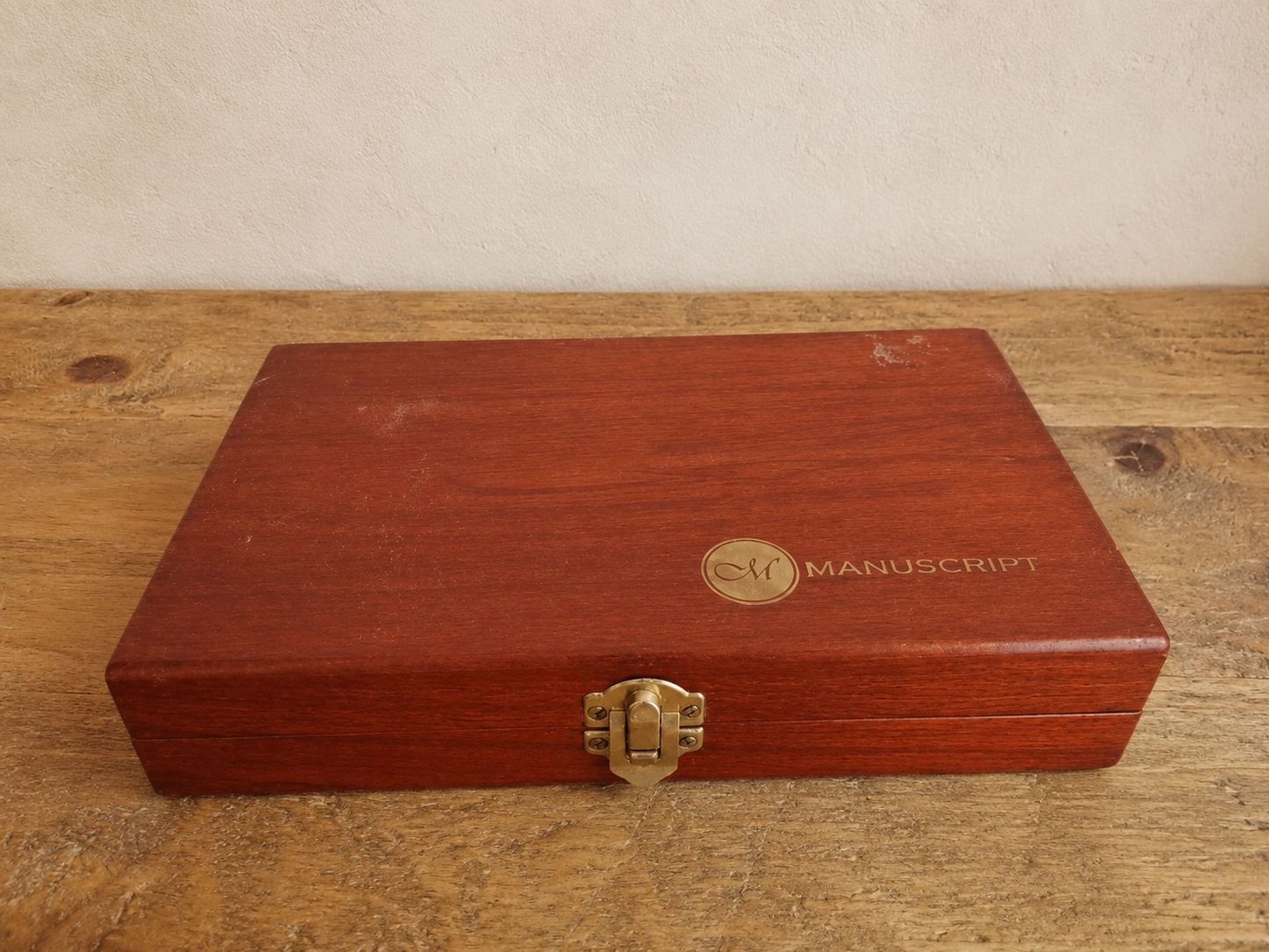 Vintage Manuscript Writing & Wax Seal Set | Boxed Calligraphy Dip Pen & Sealing Kit photograph 1