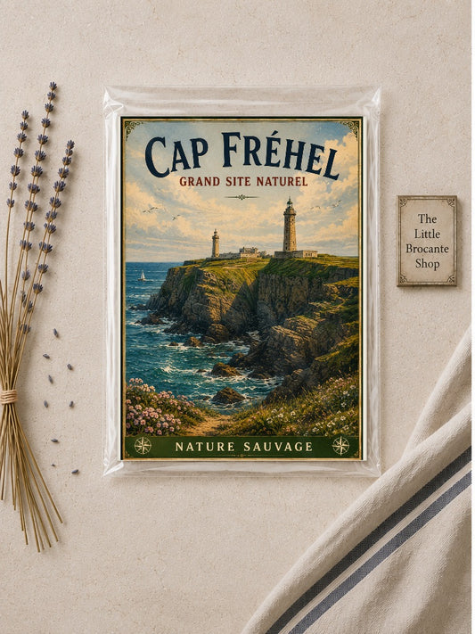 Cap Fréhel – Vintage French Coastal Travel Print, Coastal
French Coastal
Breton
French Country
Nautical
Vintage Travel
Scandinavian
Contemporary Coastal
Cottage Style
Rustic Coastal
Hamptons
Modern Country wall artwork.