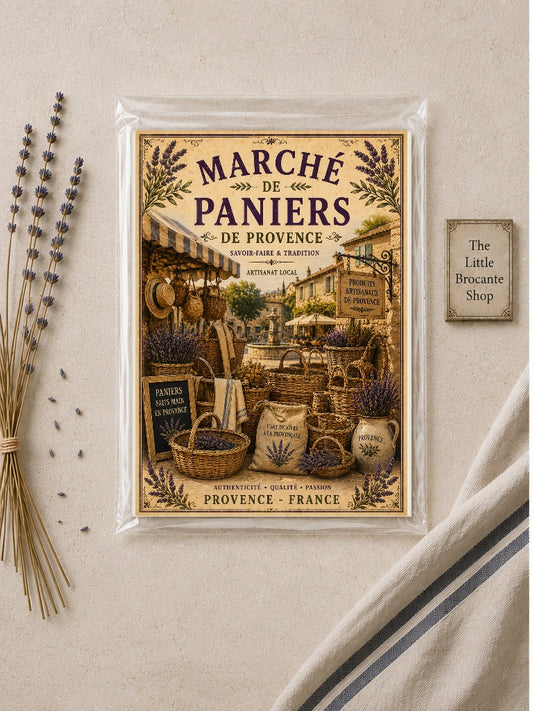 Marché de Paniers de Provence – Vintage French Basket Market, French Country
Provence
Rustic Farmhouse
Brocante
Cottagecore
French Provincial
Vintage European
Rustic Chic
Mediterranean
Country Cottage
Traditional
Natural Living wall artwork.