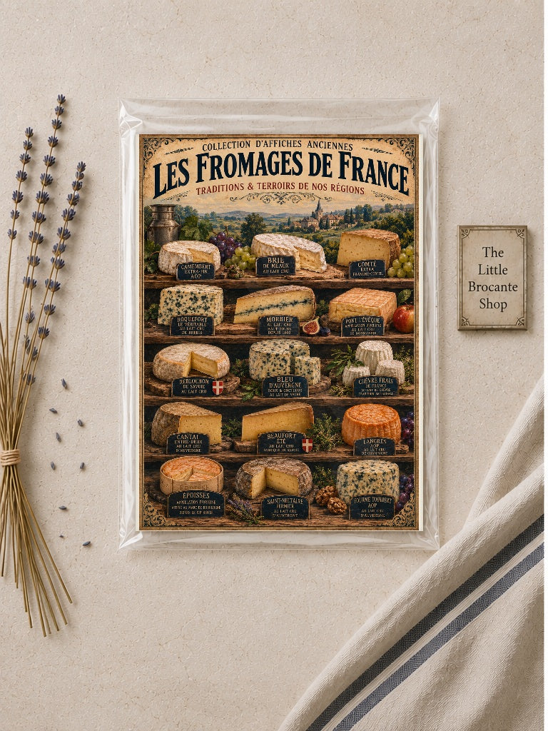 Les Fromages de France | Vintage French Cheese Collection Print, French Country
Rustic Farmhouse
Cottage Kitchen
Provincial French
Vintage Kitchen
Traditional
Country House
European Rustic
Bistro Style
Contemporary Country
Heritage Interiors wall artwork.