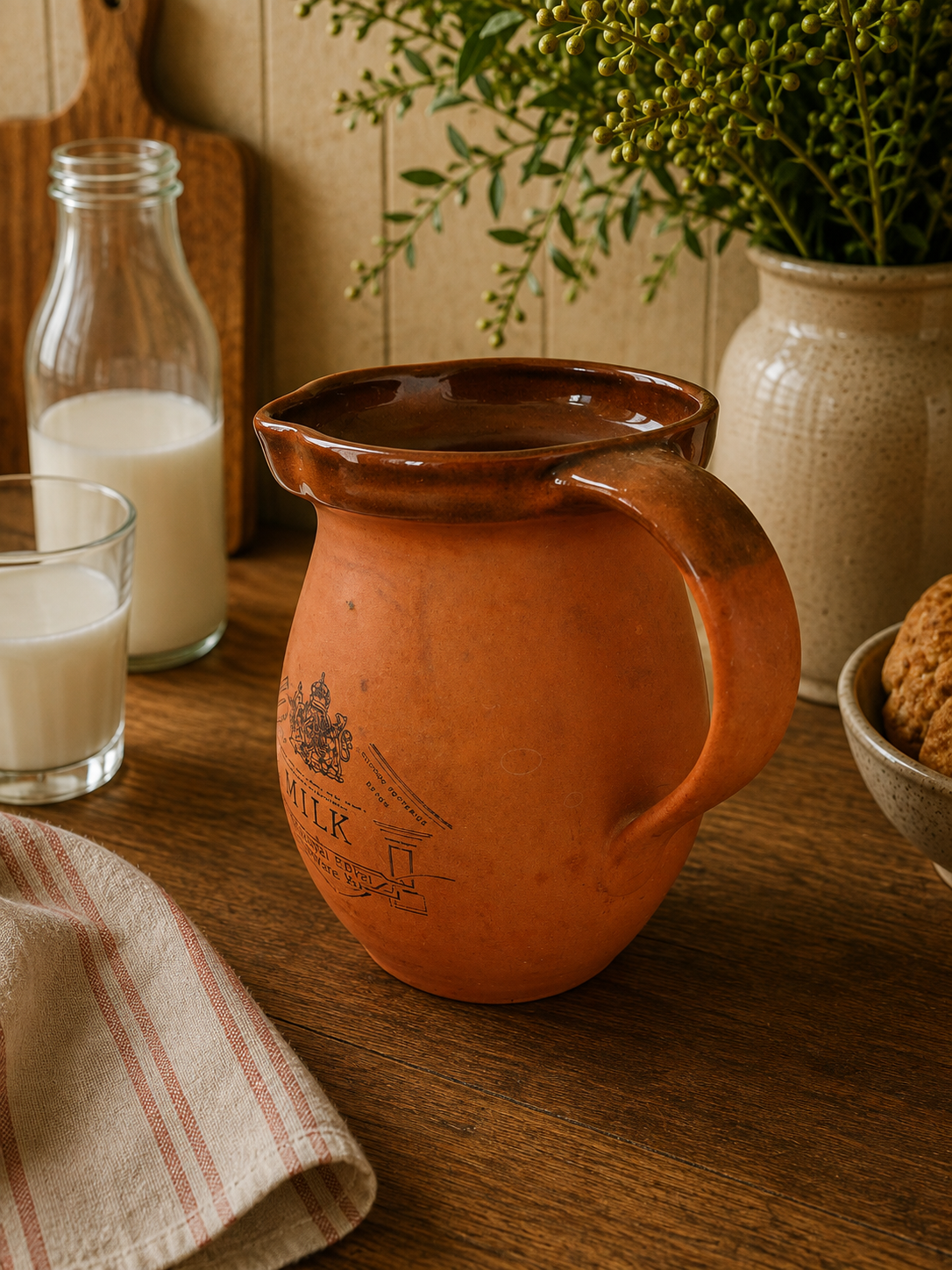Vintage Royal Barum Ware Milk Jug – C.H. Brannam Barnstaple Devon Pottery photograph 2