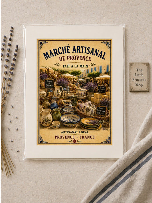 Marché Artisanal de Provence – Vintage French Artisan Market, French Country
Provence
Rustic Farmhouse
Brocante
Cottagecore
Mediterranean
French Provincial
Rustic Chic
Vintage European
Traditional
Shabby Chic
Old World
Continental
Artisan Rustic wall artwork.