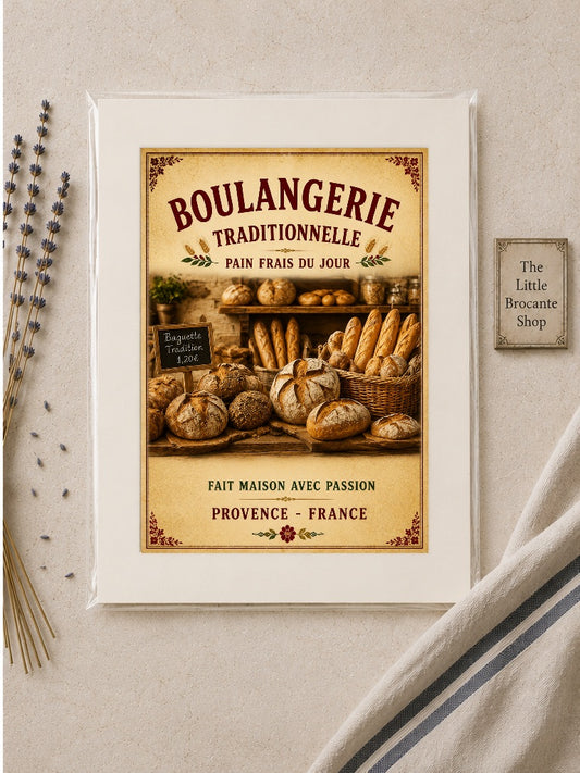 Boulangerie Traditionnelle – Vintage French Bakery Market, French Country
Provence
Rustic Farmhouse
Brocante
Cottagecore
Mediterranean
Country Kitchen
Rustic Chic
Vintage European
Traditional
French Provincial
Shabby Chic
Old World
Continental wall artwork.