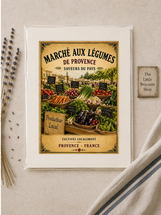 Marché aux Légumes de Provence – Vintage French Vegetable Market, French Country
Provence
Rustic Farmhouse
Brocante
Cottagecore
Mediterranean
Country Kitchen
Rustic Chic
Vintage European
Traditional
French Provincial
Old World
Continental
Farmhouse wall artwork.