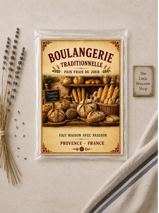 Boulangerie Traditionnelle – Vintage French Bakery Market, French Country
Provence
Rustic Farmhouse
Brocante
Cottagecore
Mediterranean
Country Kitchen
Rustic Chic
Vintage European
Traditional
French Provincial
Shabby Chic
Old World
Continental wall artwork.