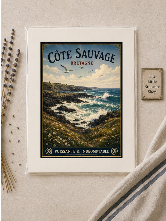 Côte Sauvage, Bretagne – Vintage Brittany Coastal Travel Print, Coastal
Breton
French Coastal
Nautical
Contemporary Coastal
Scandinavian
Hamptons
Cottage Style
Rustic Coastal
French Country
Modern Country
Vintage Travel wall artwork.