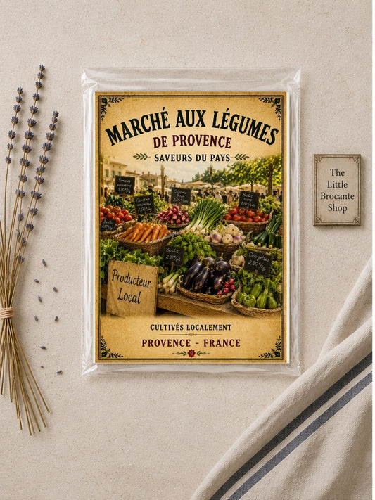 Marché aux Légumes de Provence – Vintage French Vegetable Market, French Country
Provence
Rustic Farmhouse
Brocante
Cottagecore
Mediterranean
Country Kitchen
Rustic Chic
Vintage European
Traditional
French Provincial
Old World
Continental
Farmhouse wall artwork.
