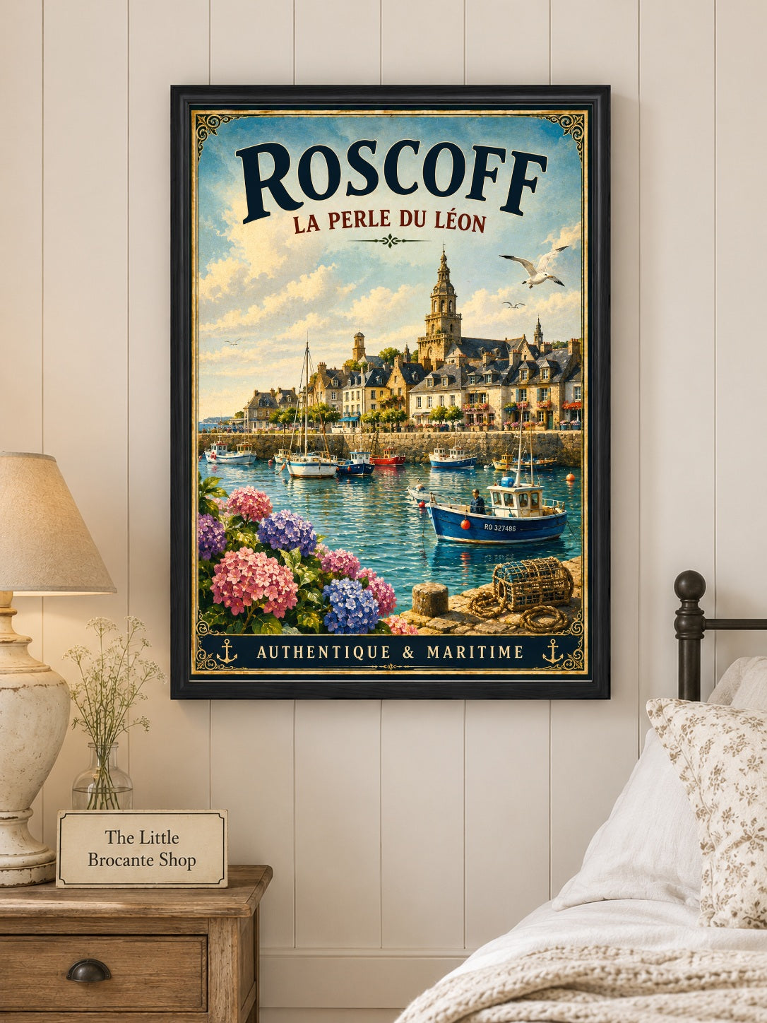 Roscoff – La Perle du Léon | Vintage Brittany Travel Print, Coastal
French Country
Breton
Nautical
Historic European
Vintage Travel
Cottage Style
Rustic Chic
Contemporary Classic
Scandinavian
Heritage Interiors
Timeless European wall artwork.