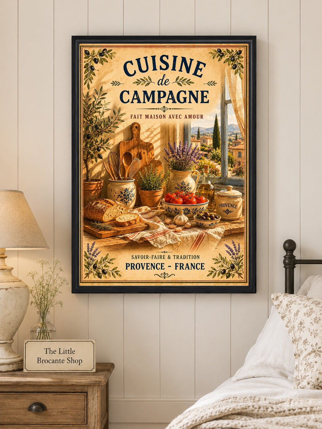 Cuisine de Campagne – Vintage French Country Kitchen, French Country
Provence
Rustic Farmhouse
Brocante
Cottagecore
Mediterranean
Country Kitchen
Rustic Chic
Vintage European
Traditional
French Provincial
Shabby Chic
Old World
Continental wall artwork.