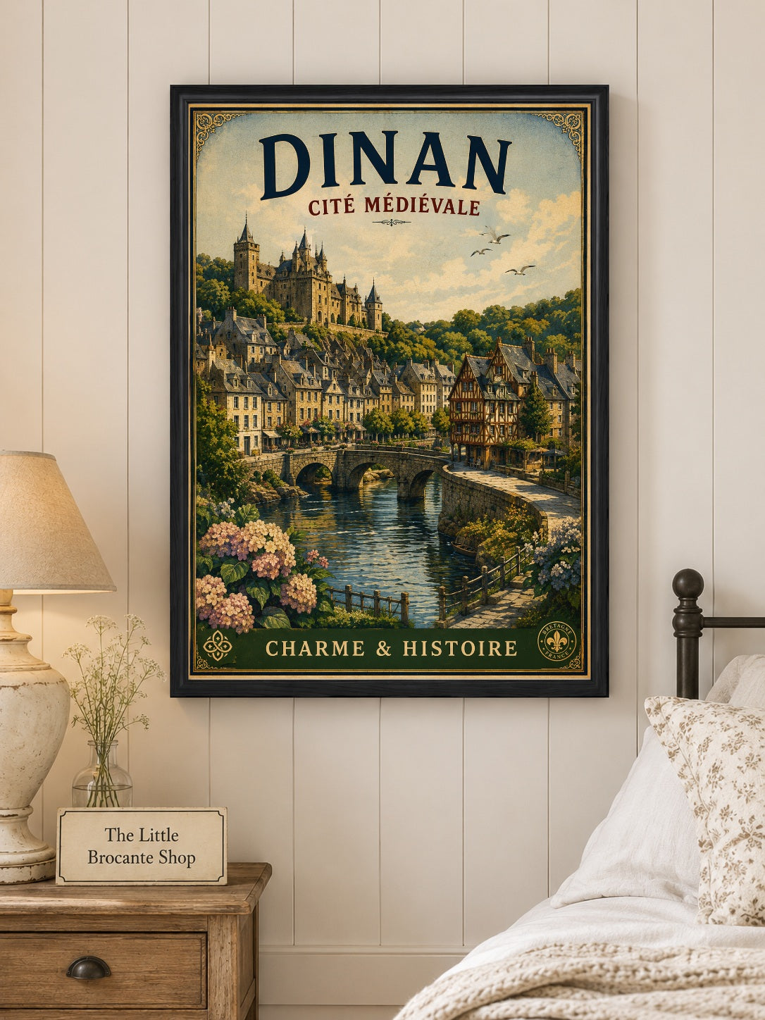 Dinan – Cité Médiévale | Vintage Brittany Travel Print, French Country
Breton
Historic European
Cottage Style
Vintage Travel
Traditional
Rustic Chic
Modern Country
Scandinavian
Contemporary Classic
Heritage Interiors
Timeless Coastal wall artwork.