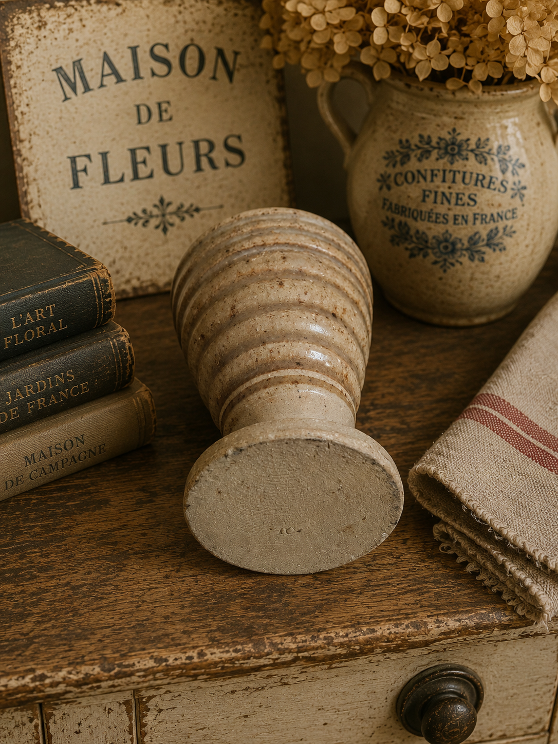 Handmade Studio Pottery Goblet | Rustic Stoneware Wine Cup | Artisan Ceramic Vessel photograph 4