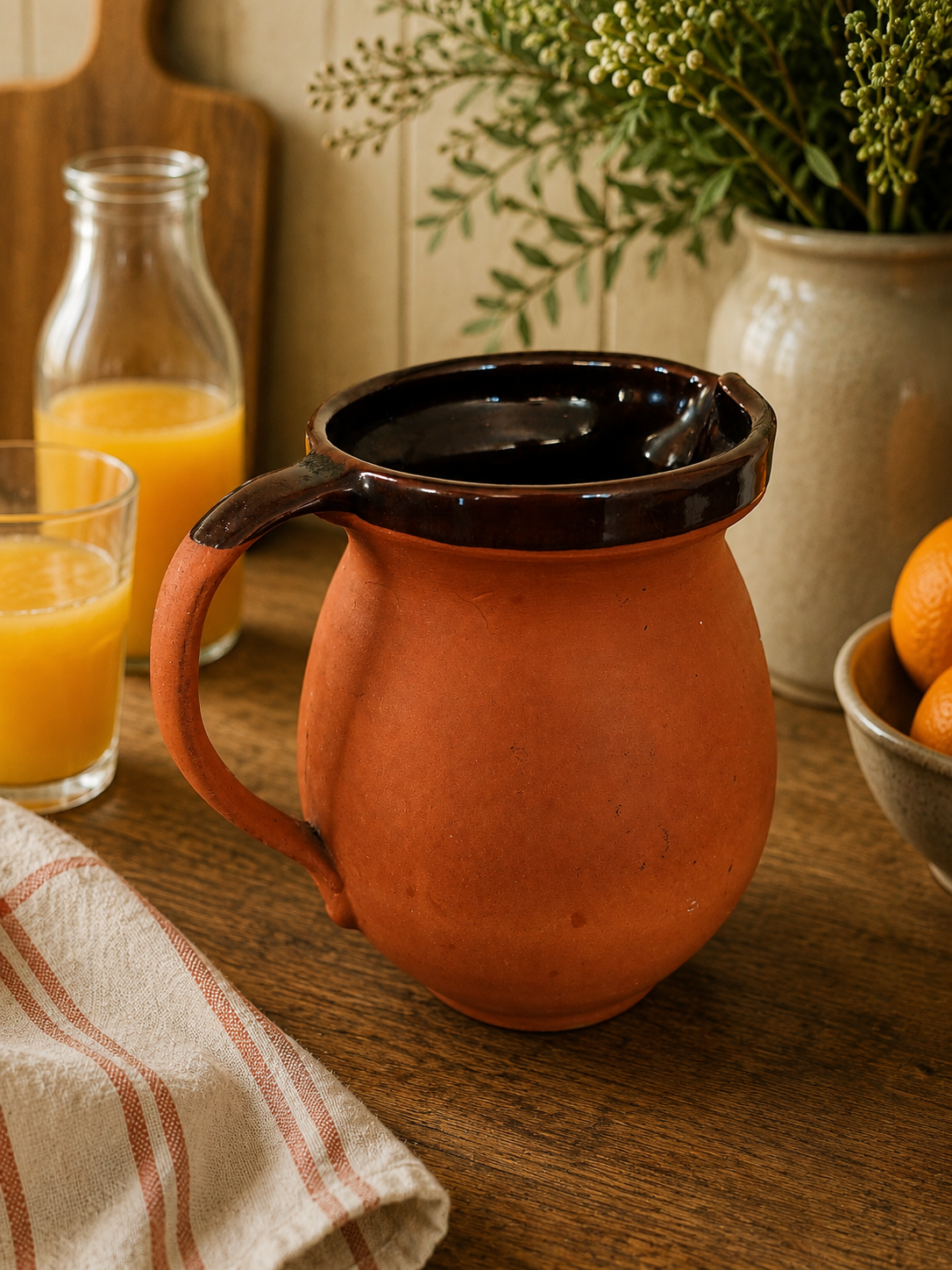 Vintage Royal Barum Ware Fruit Juice Jug – C.H. Brannam Devon Pottery photograph 4