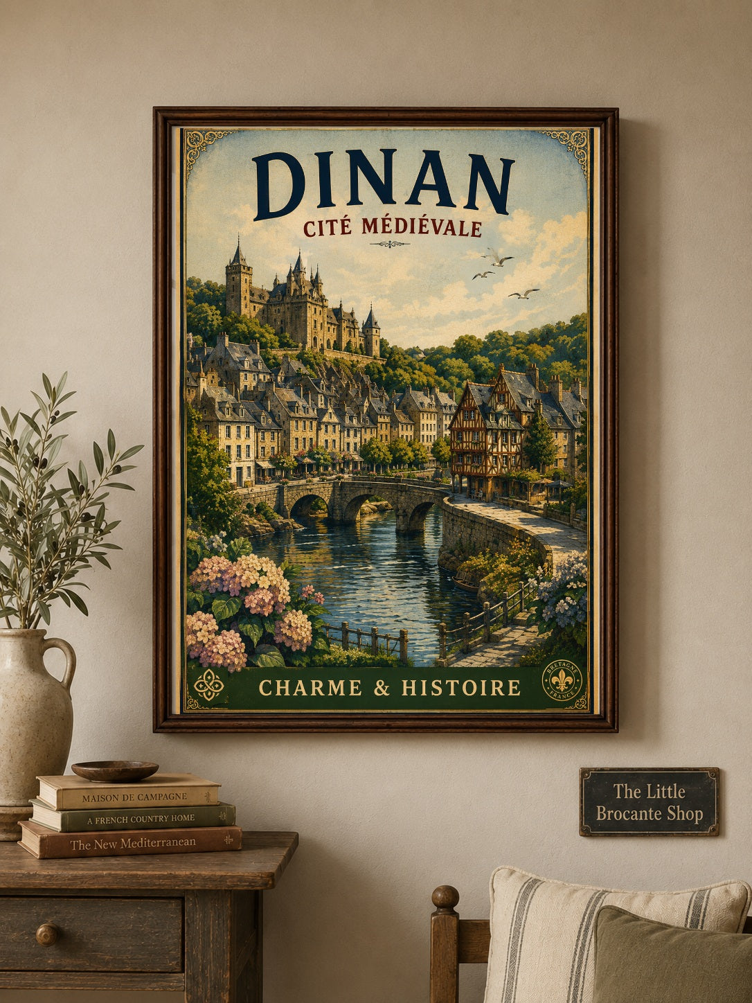 Dinan – Cité Médiévale | Vintage Brittany Travel Print, French Country
Breton
Historic European
Cottage Style
Vintage Travel
Traditional
Rustic Chic
Modern Country
Scandinavian
Contemporary Classic
Heritage Interiors
Timeless Coastal wall artwork.