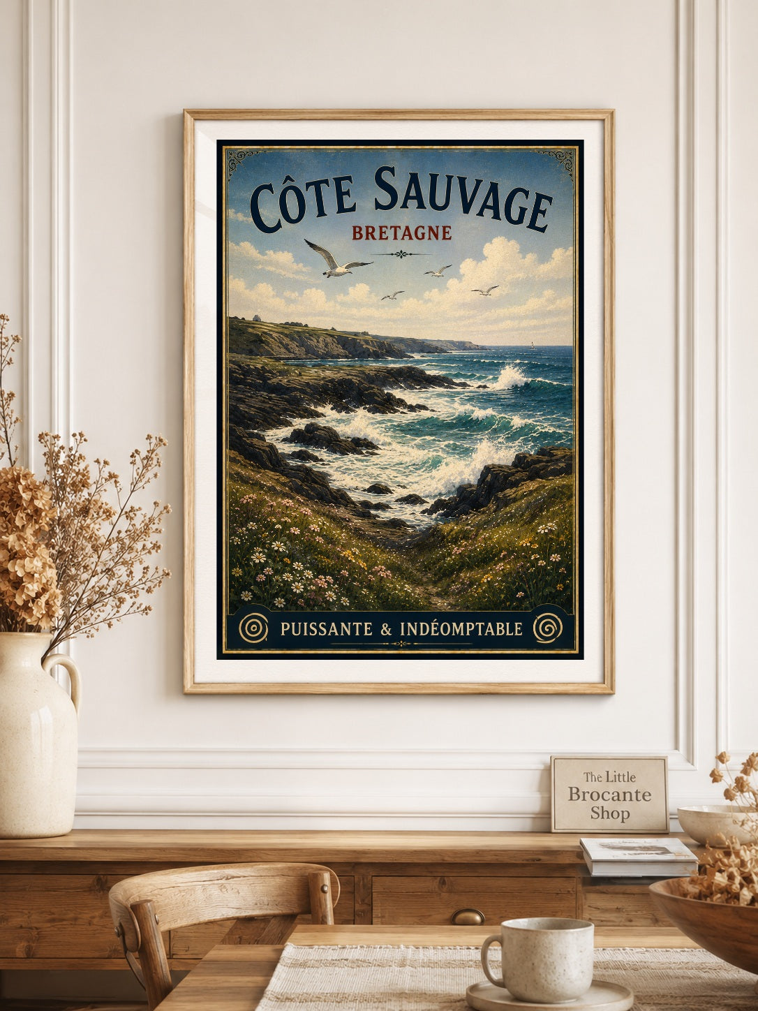 Côte Sauvage, Bretagne – Vintage Brittany Coastal Travel Print, Coastal
Breton
French Coastal
Nautical
Contemporary Coastal
Scandinavian
Hamptons
Cottage Style
Rustic Coastal
French Country
Modern Country
Vintage Travel wall artwork.