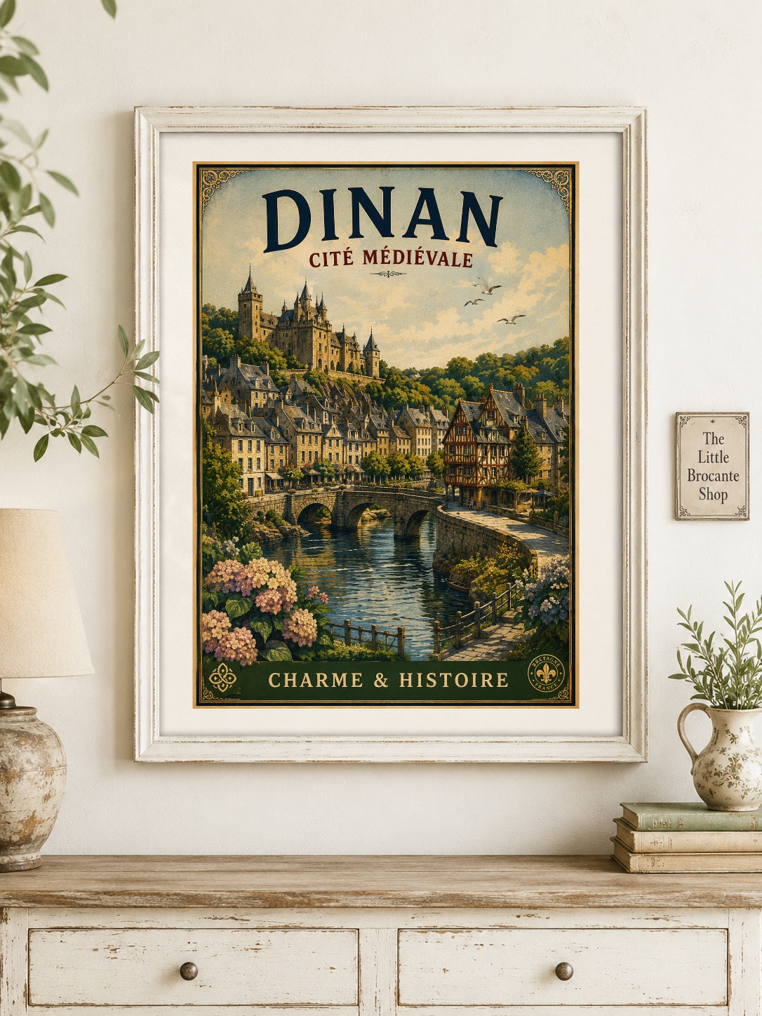 Dinan – Cité Médiévale | Vintage Brittany Travel Print, French Country
Breton
Historic European
Cottage Style
Vintage Travel
Traditional
Rustic Chic
Modern Country
Scandinavian
Contemporary Classic
Heritage Interiors
Timeless Coastal wall artwork.