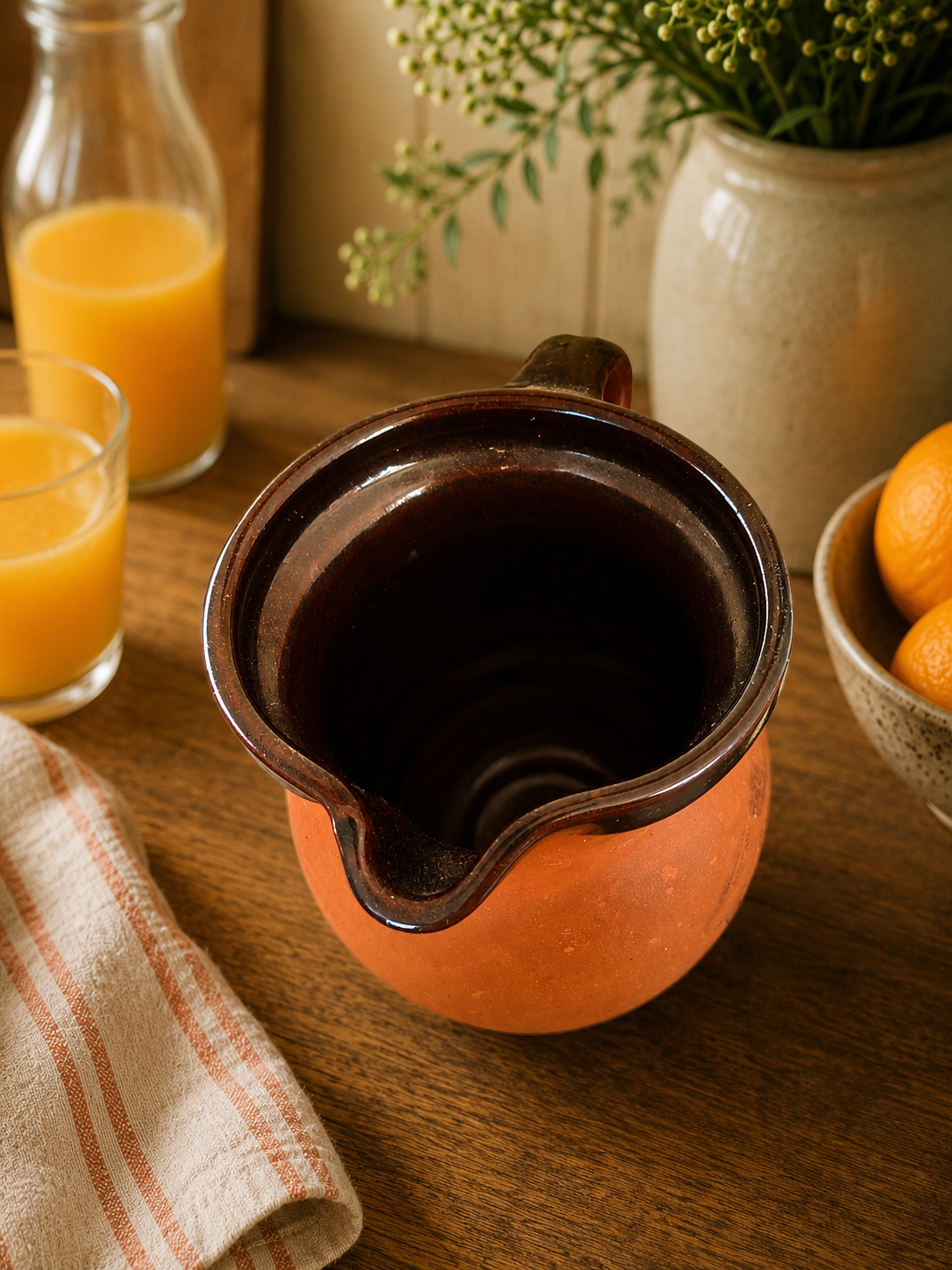 Vintage Royal Barum Ware Fruit Juice Jug – C.H. Brannam Devon Pottery photograph 6