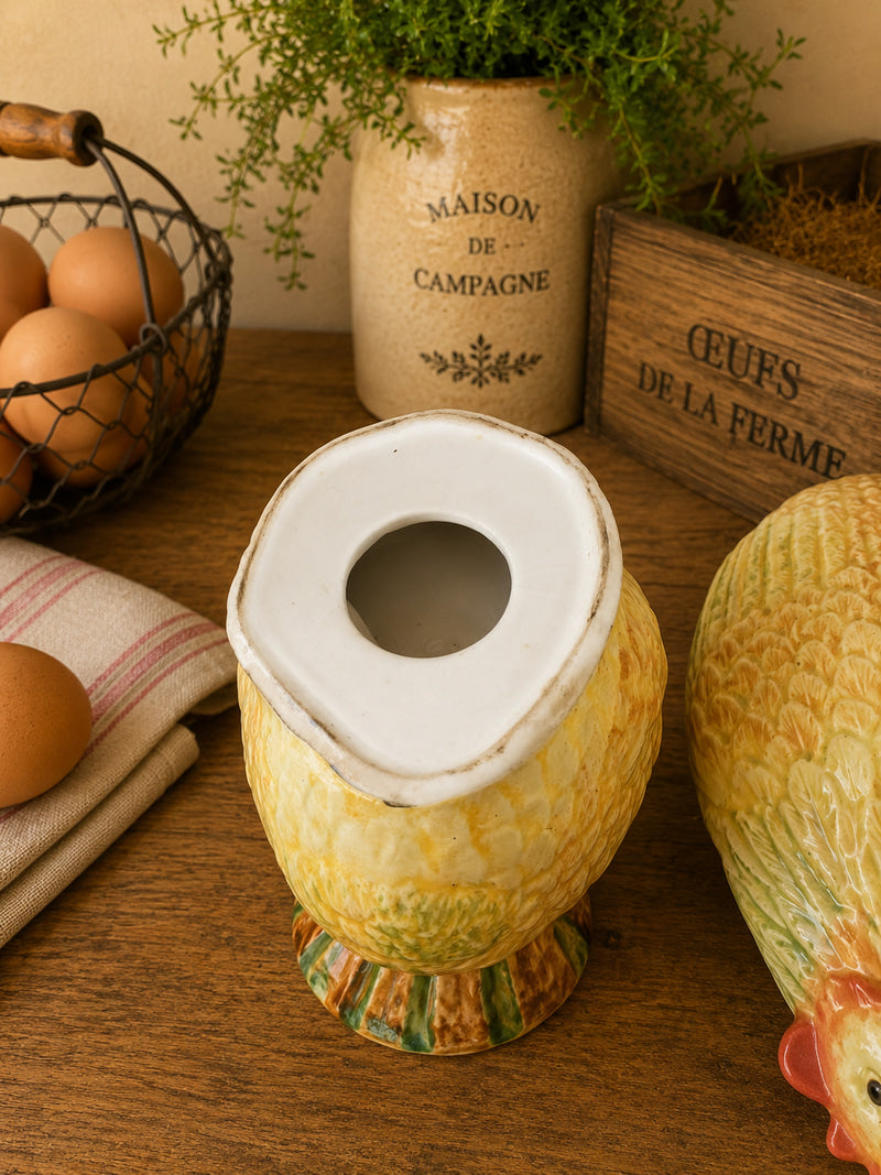 Vintage Ceramic Hen Egg Holder – Hand‑painted, Lidded Dish photograph 6